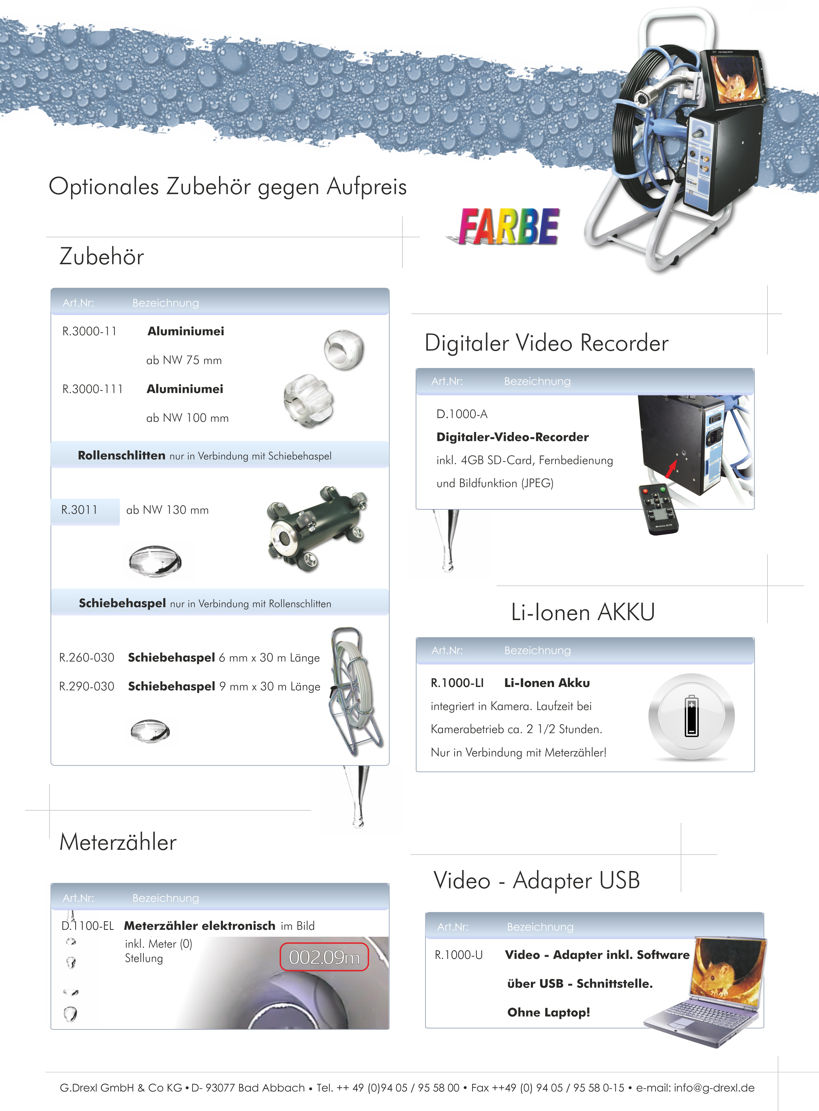 Rohrkameras - Rohrkamera Mini 3000